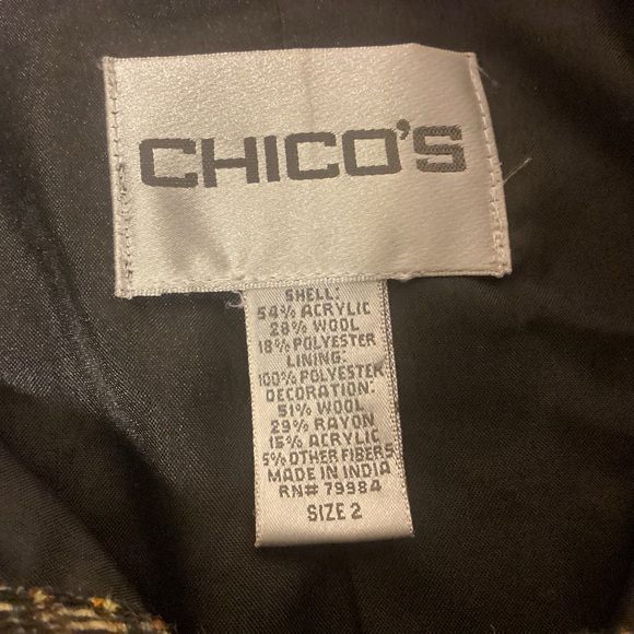Chico’s Multi Floral Jacket size 2 - Picture 5 of 8